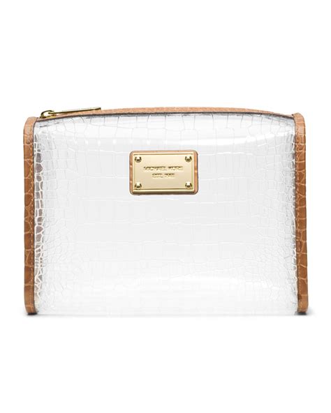 michael kors clear makeup bag|Michael Kors makeup bag sale.